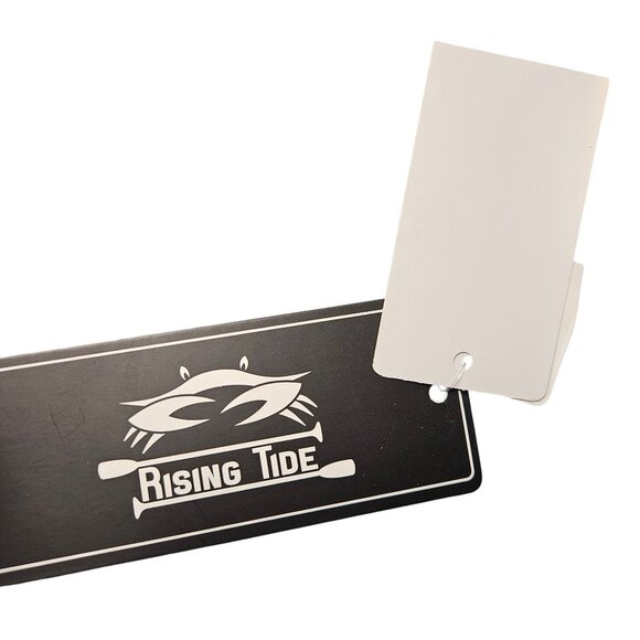 Mens Large Rising Tide Aloha Camp Shirt Blue Tropical Print Cotton Spandex Blend - Picture 7 of 8